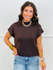 Mock Neck Pullover Top (Reg & Plus)-3 Colors