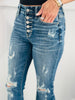 Judy Blue Button It Up Flare Jeans (Reg & Plus)