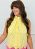 Embroidered Eyelet Sleeveless Blouse (Reg.)-2 Colors