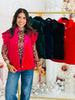 Velvet Quilted Vest (Reg. and Plus) - 5 Colors