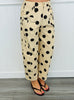Polka Dot Bow Barrel Pants (Reg & Plus)-2 Colors