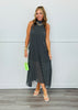 Polka Dot Halter Neck Maxi Dress (Reg.)