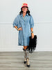 Denim Comfort Shirt Dress (Reg & Plus)