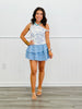 Ruffled Tiered Active Skort (Reg.)-4 Colors