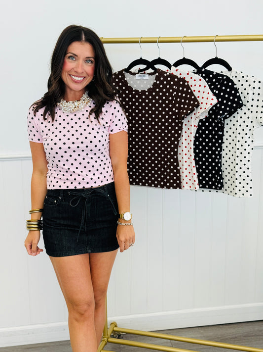 Polka Dot Tee (Reg.)- 5 Colors