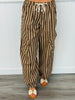 Taupe Striped Cargo Pocket Pants (Reg.)