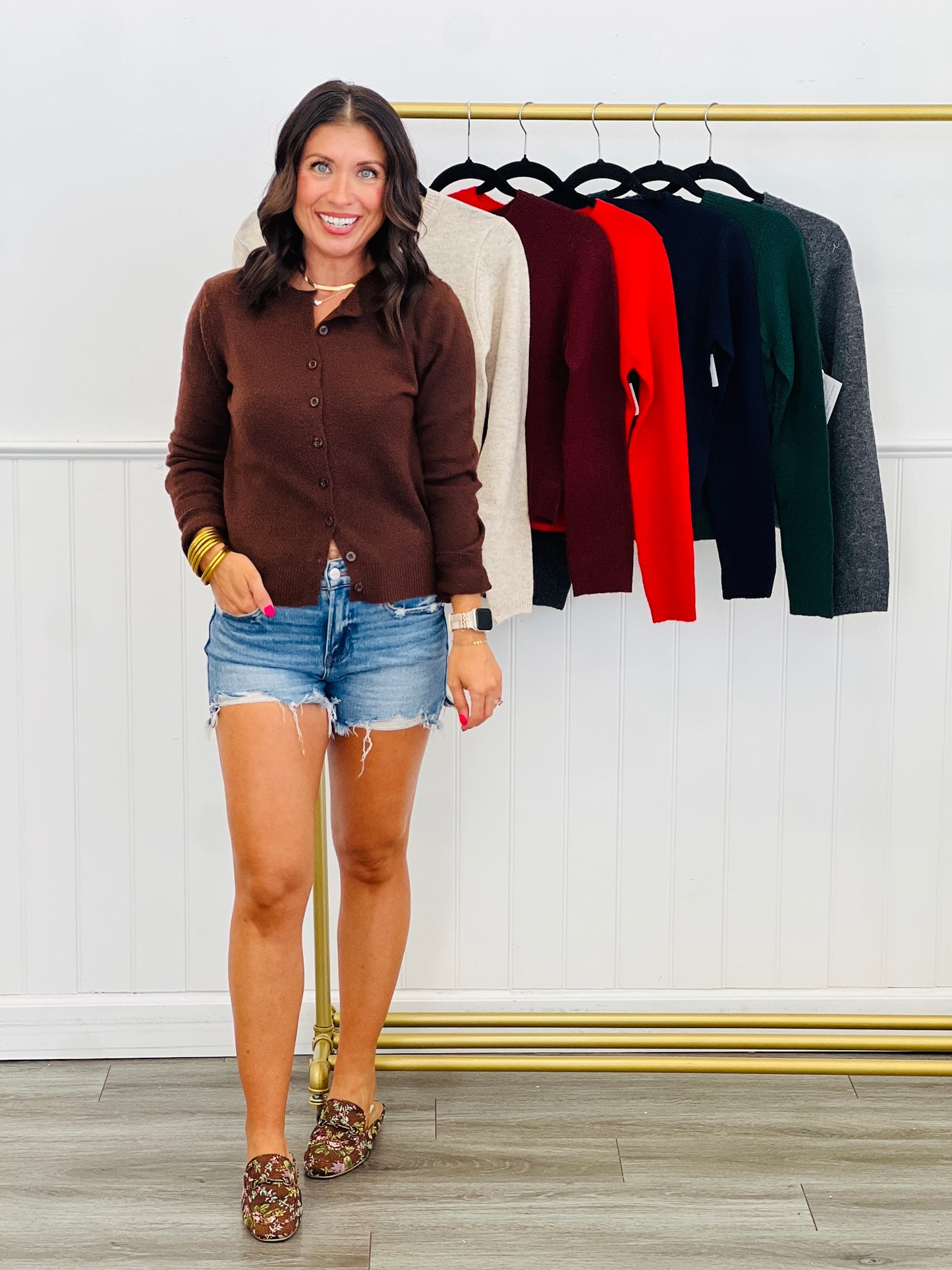 Reality Sweater Cardigan Top (Reg & Plus)-7 Colors