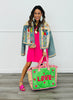 Hot Pink Pullover Back Pleat Mini Dress (Reg.)