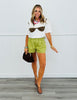 Matcha Cuffed Hem Shorts (Reg.)