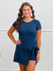 Short Sleeve Wrap Romper (Reg.) - 4 Colors