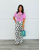 White/Black Polka Dot Pocket Pants (Reg.)