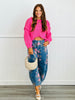 Denim Blossom Barrel Pants (Reg.)
