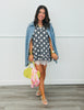 Black Polka Dot Outseam Blouse (Reg. and Plus)