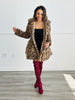 Leopard Faux Fur Puffer Coat (Reg.)