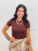 Soft Crop Tee Top (Reg.)-5 Colors