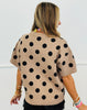 Polka Dot Short Sleeve Sweater Top (Reg.) - 3 Colors
