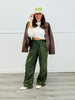 Olive Color Me Leopard Jogger Pants Remix (Reg & Plus)