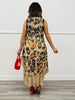 Leopard and Lace Detailed High-Low Vest (Reg. & Plus)