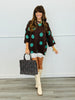Polka Dot Patterned Sweater Top (Reg.) - 2 Colors