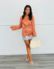 Spotted Satin Lace Hem Mini Skirt (Reg.)