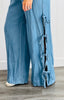 Lt. Blue Seriously Slit Side Bow Tie Pants (Reg)