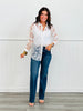 Delicate Floral Lace Top (Reg. & Plus)- 2 Colors