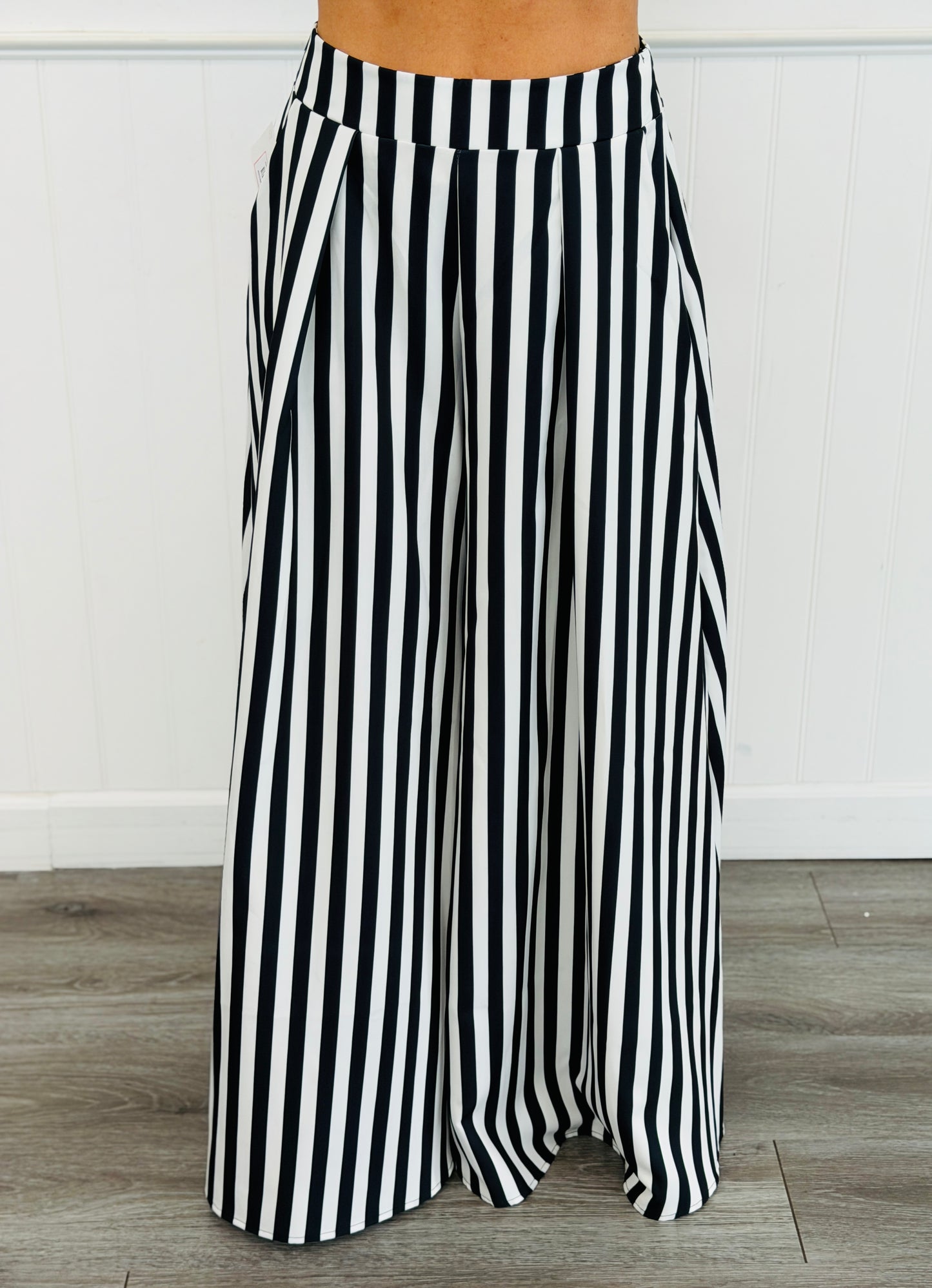 Striped Palazzo Pants (Reg. and Plus) - 5 Colors