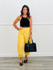 Acid Washed Yellow  Denim Barrel Pants (Reg & Plus)