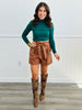 Long Sleeve Turtleneck Crop Top (Reg) - 4 Colors