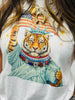 Jeweled Collar Liberty Tiger Tee (Reg. and Plus)