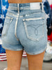 Judy Blue Fiona Foil Shorts (Reg. and Plus)