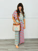 Mint Green Color Block Stripe Polo Top (Reg & Plus)