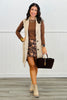 Faux Suede Longline Belted Vest (Reg & Plus)-3 Colors