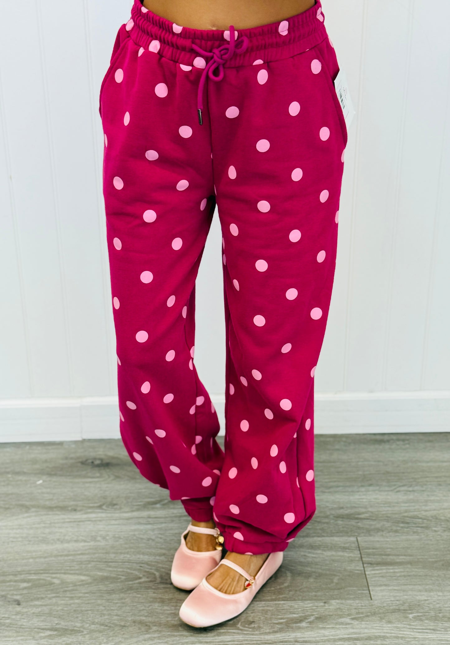 Playful Polka Dot Jogger Pants (Reg.) - 4 Colors