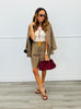Camel Multi Plaid Dressy Bermuda Shorts (Reg & Plus)
