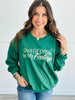 Green Out of Office Sweatshirt (Reg & Plus)