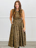 Leopard Scoop Back Midi Dress (Reg)