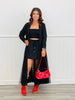 Black Long Line Mesh Blazer (Reg. & Plus)