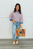 Striped Cross V Stitch Pullover Top (Reg.)-3 Colors