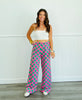 Hot Pink/Green Checkered Knit Pants (Reg. and Plus)