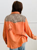 POL Burnt Orange Studded Button Down Shacket (Reg.)