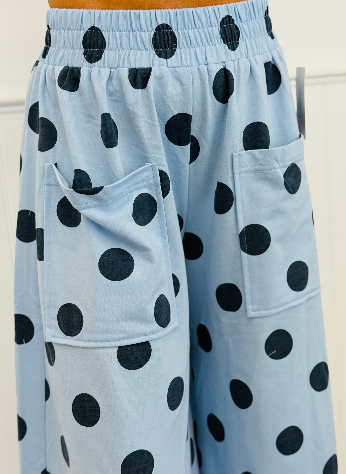 Blue/Navy Polka Dot Pants (Reg & Plus)