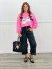 Sequin Spooky Ghost Patch Detail Sweatshirt (Reg.)