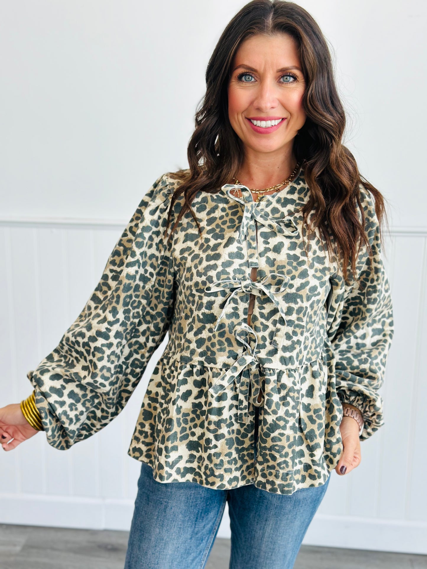 Wild Side Bow Tie Blouse (Reg)