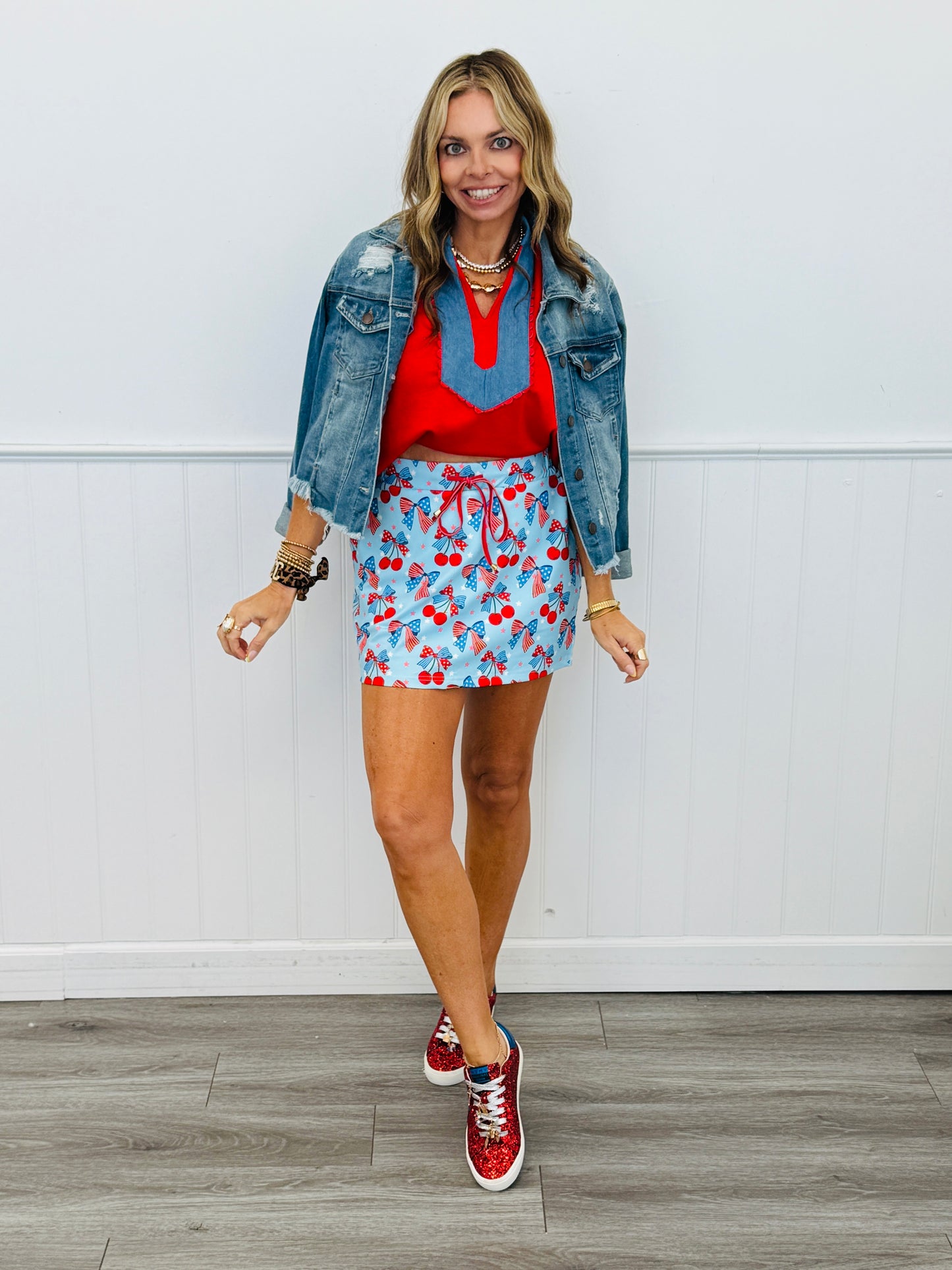 All American Cherry Skort (Reg & Plus)