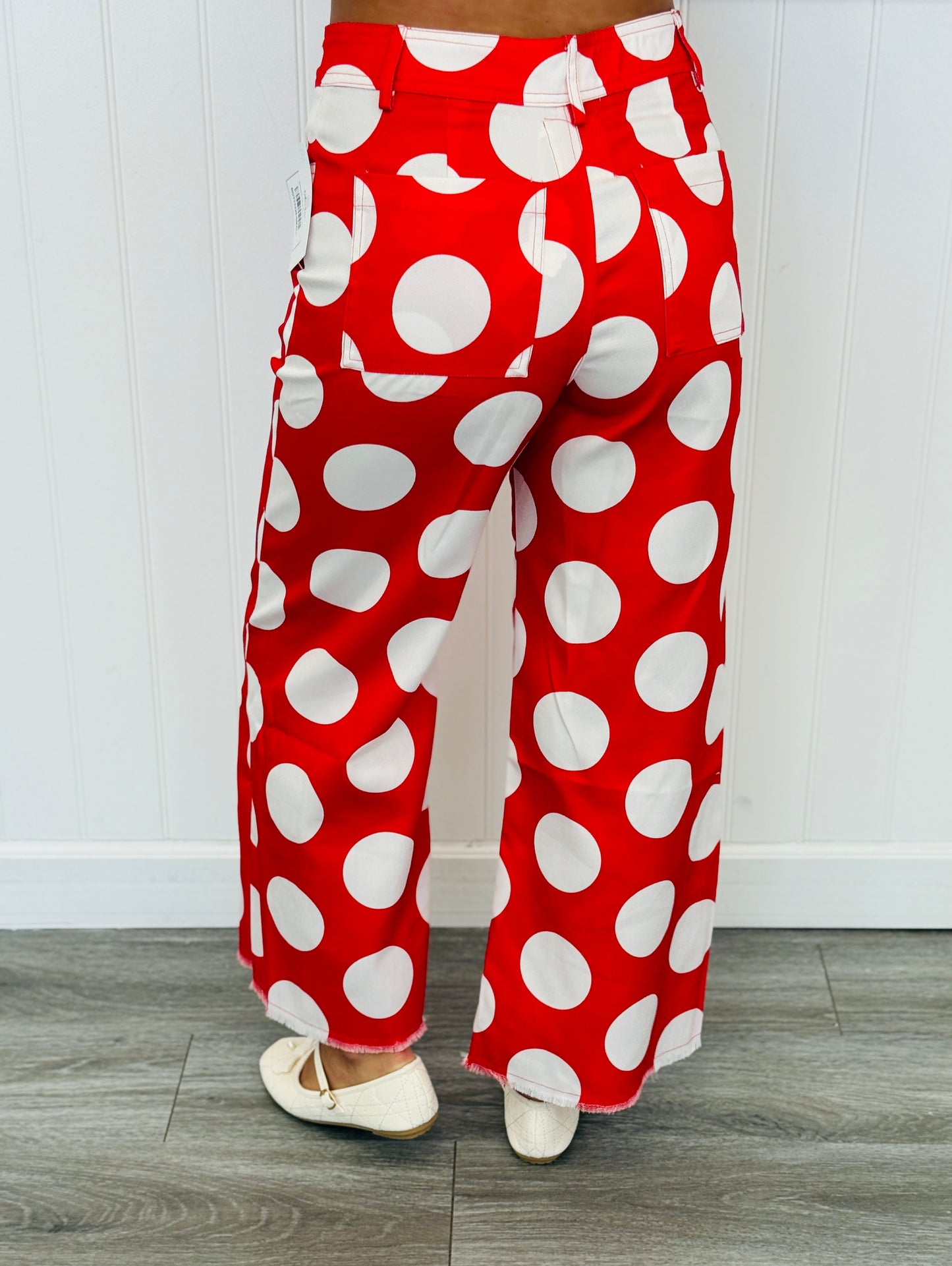 Red Beauty Big Polka Dot Trouser Pants (Reg.)
