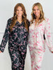 Bow Printed Button Up Pajama Top (Reg.) - 2 Colors