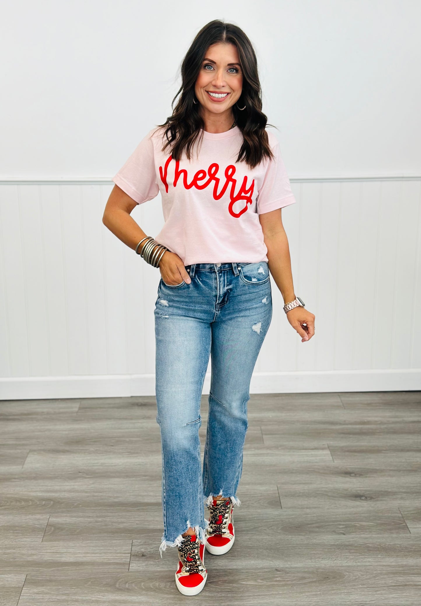 Pink Merry Graphic Tee (Reg. and Plus)