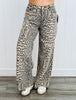 Washed Animal Print Twill Pants (Reg.)