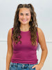 Smooth Feelings Fitted High Low Neckline Tank (One Size & Plus)- 4 Colors